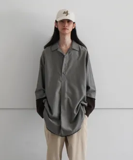 ABELIA EDOWARD GOUCHA OVER SHIRT "CHARCOAL"