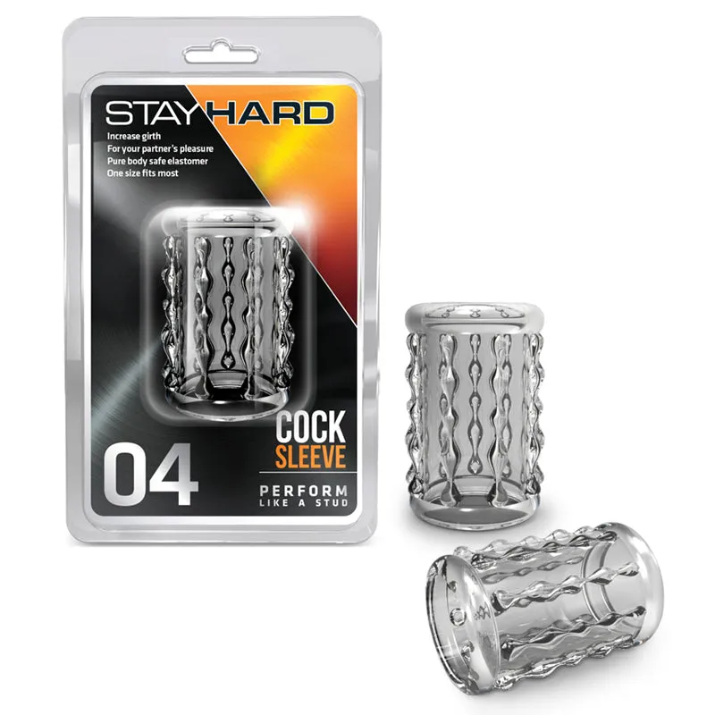 Blush Stay Hard Cock Sleeve 04 Penis Enhancer Clear