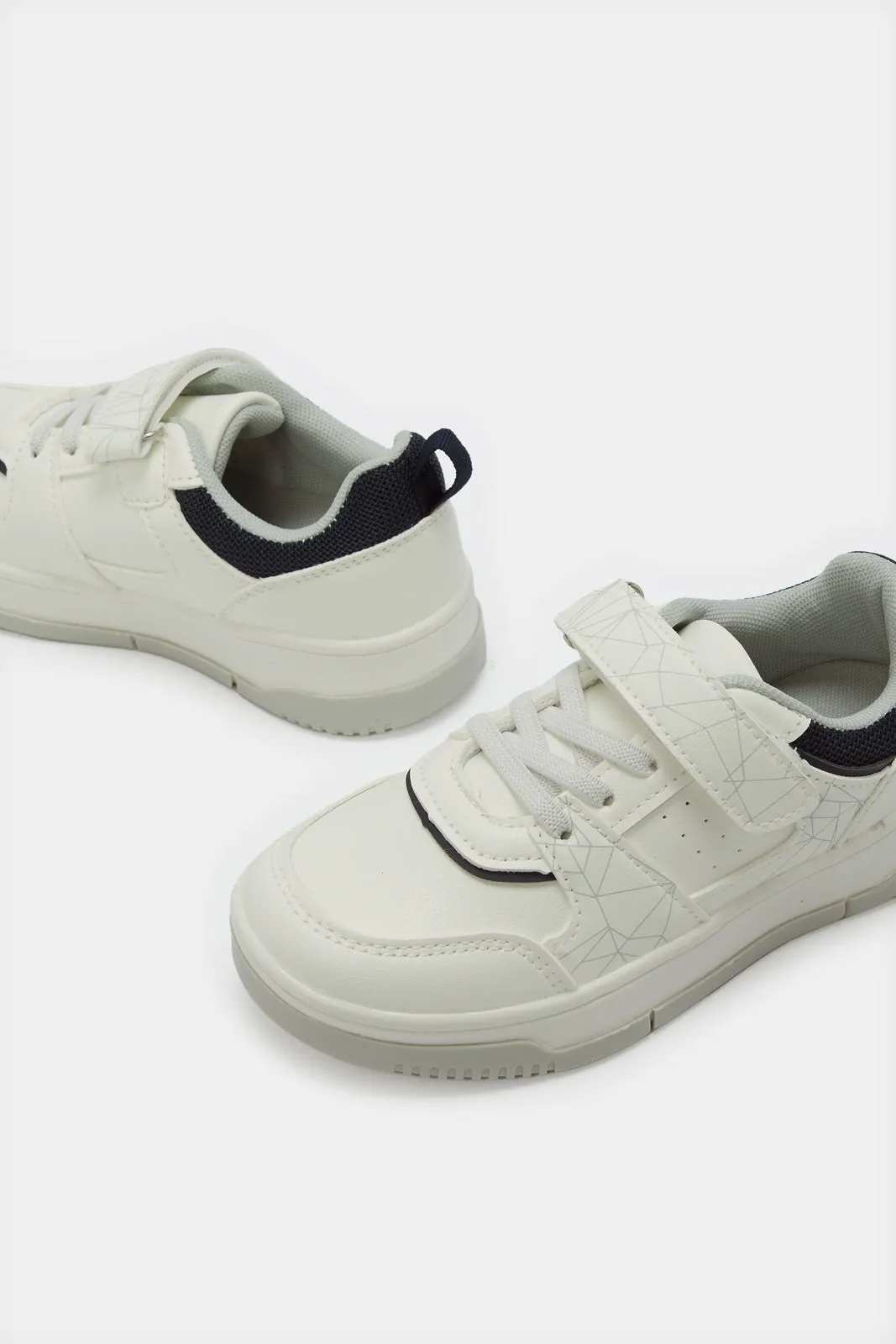 Boys White Skate Shoes