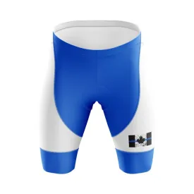 Canada Flag Blue Thin Line Shorts (Blue)