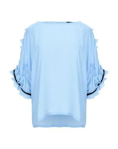 Cavalli Class Women Shirt Sky blue 4 UK