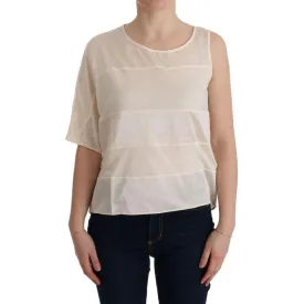 Costume National Beige Sleeveless Modal Top - Elevated Basics