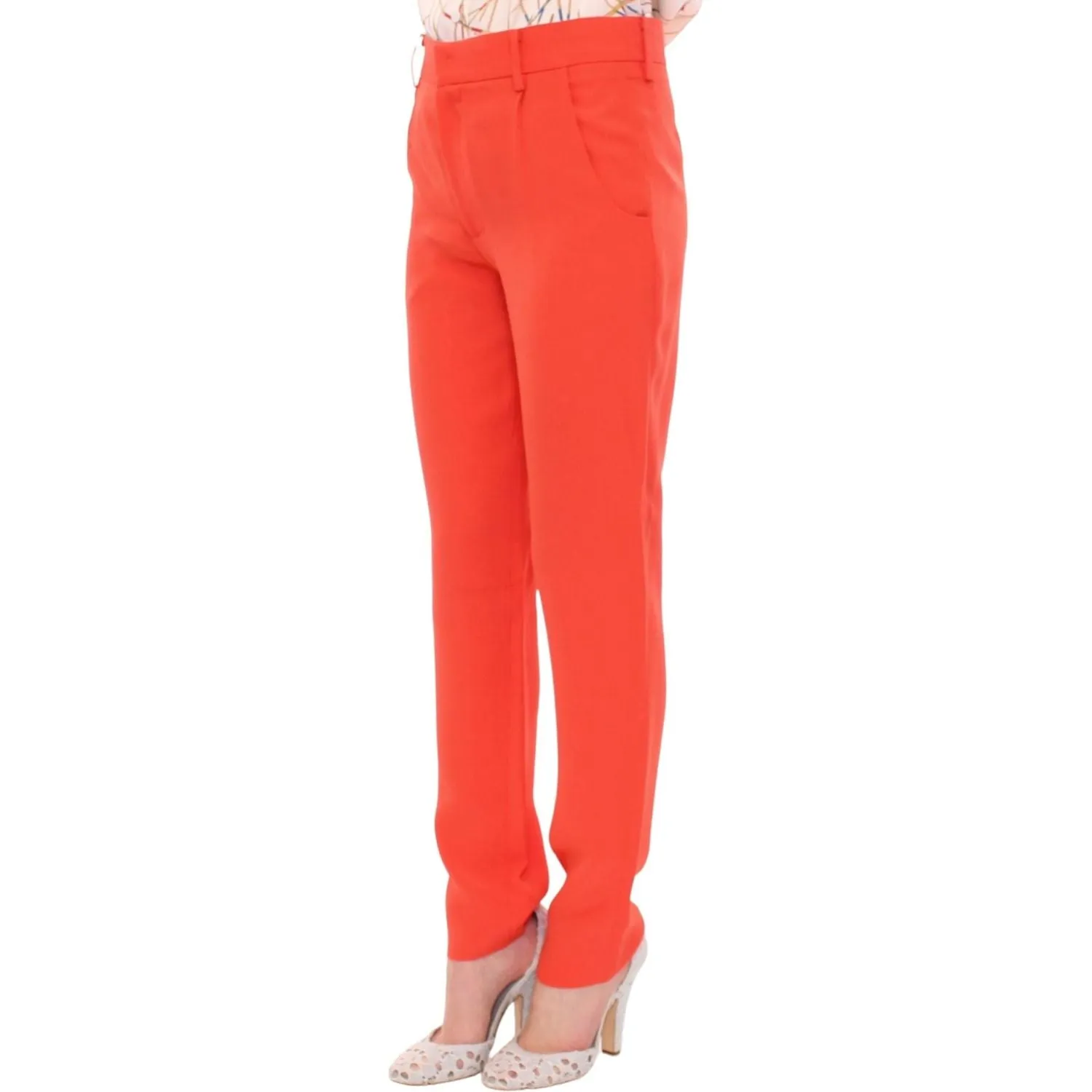 CO|TE Chic Orange Boyfriend Pants - Italian Crafted