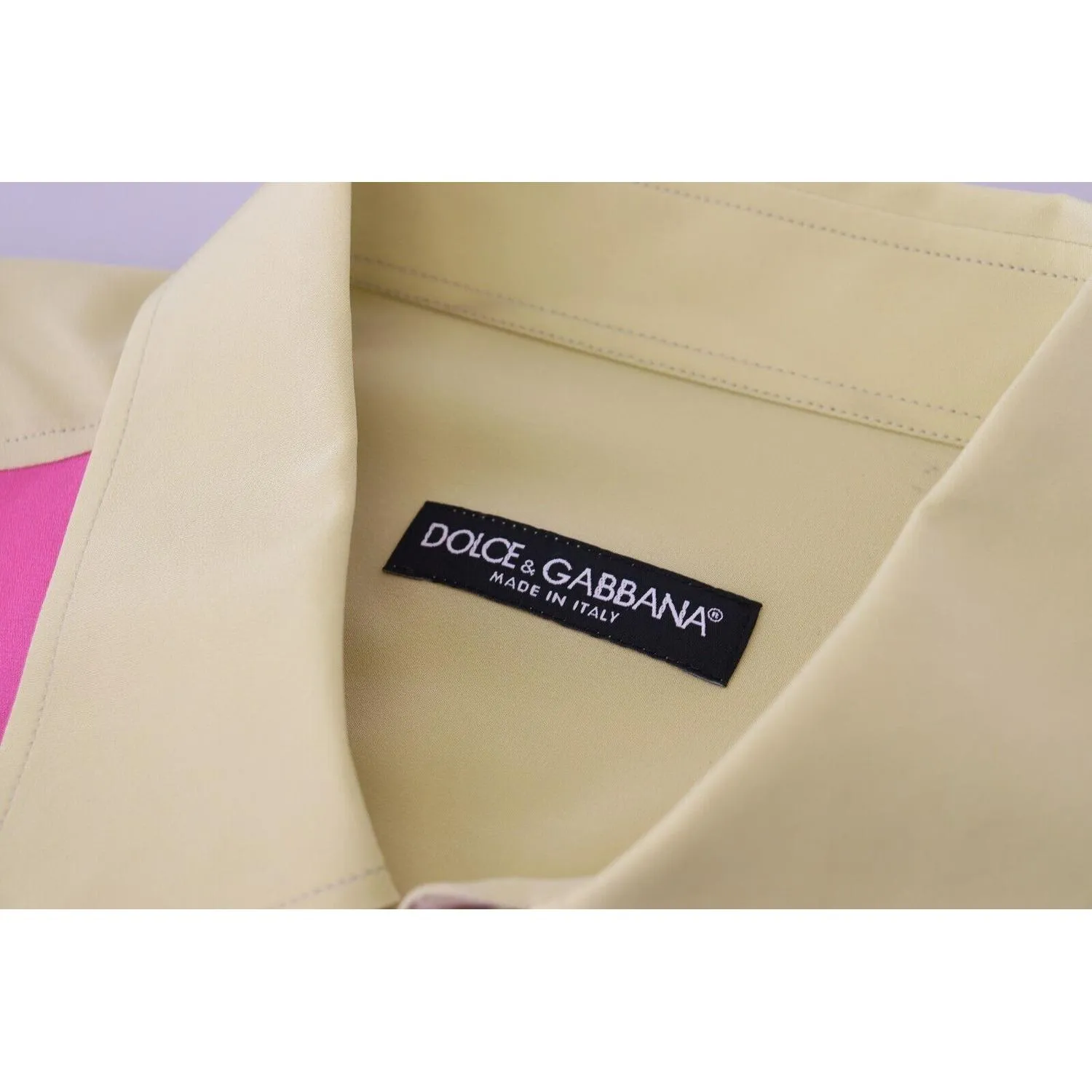 Dolce & Gabbana Elegant Multicolor Silk Button-Down Shirt