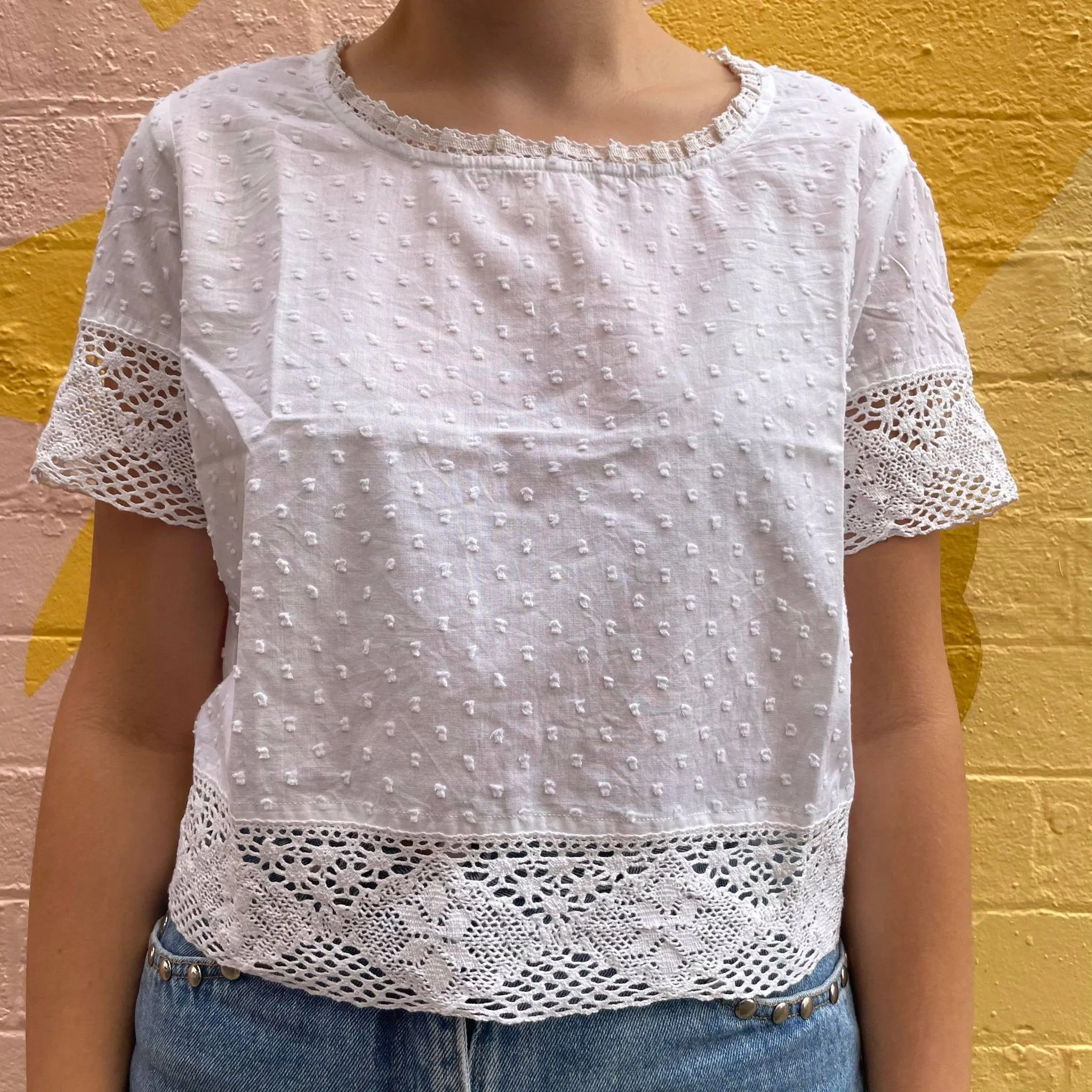 Fair Trade Embroidery Peasant Box Top