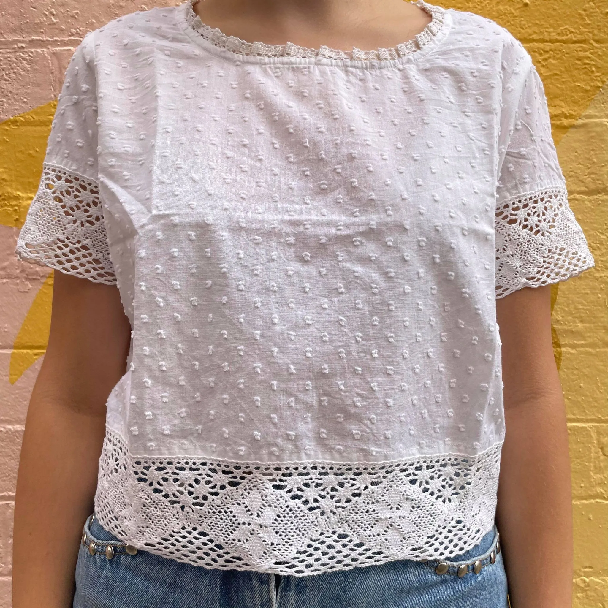 Fair Trade Embroidery Peasant Box Top