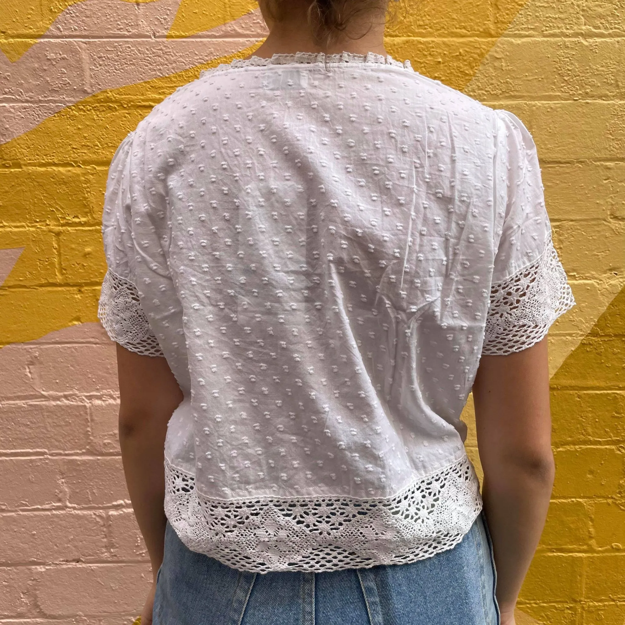 Fair Trade Embroidery Peasant Box Top