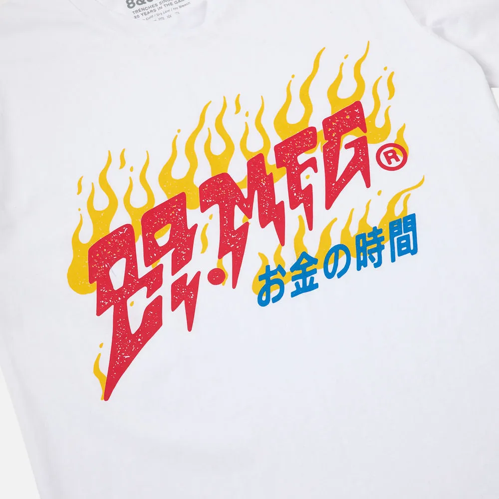 Flames T Shirt White