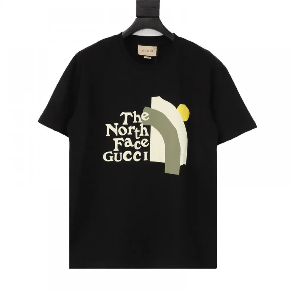 GU - Men 'Black' The North Face Gucci Printed Oversized T-Shirt GU829