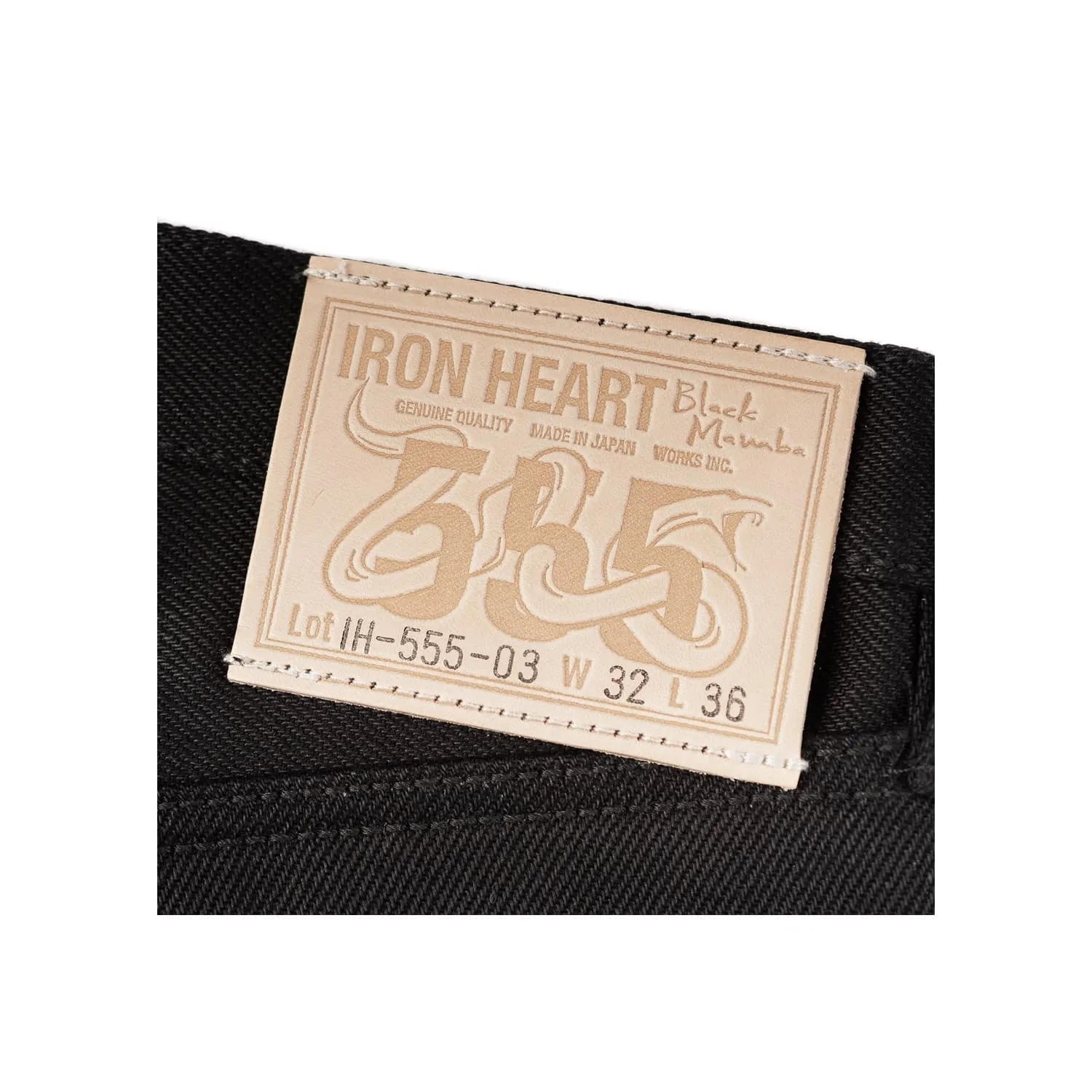 Iron Heart IH-555S-SBG 21oz Super Slim Jean Superblack Fades To Grey