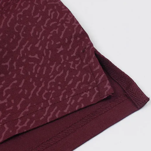 LC - Men 'Burgundy' Lacoste Logo Printed Polo LC886