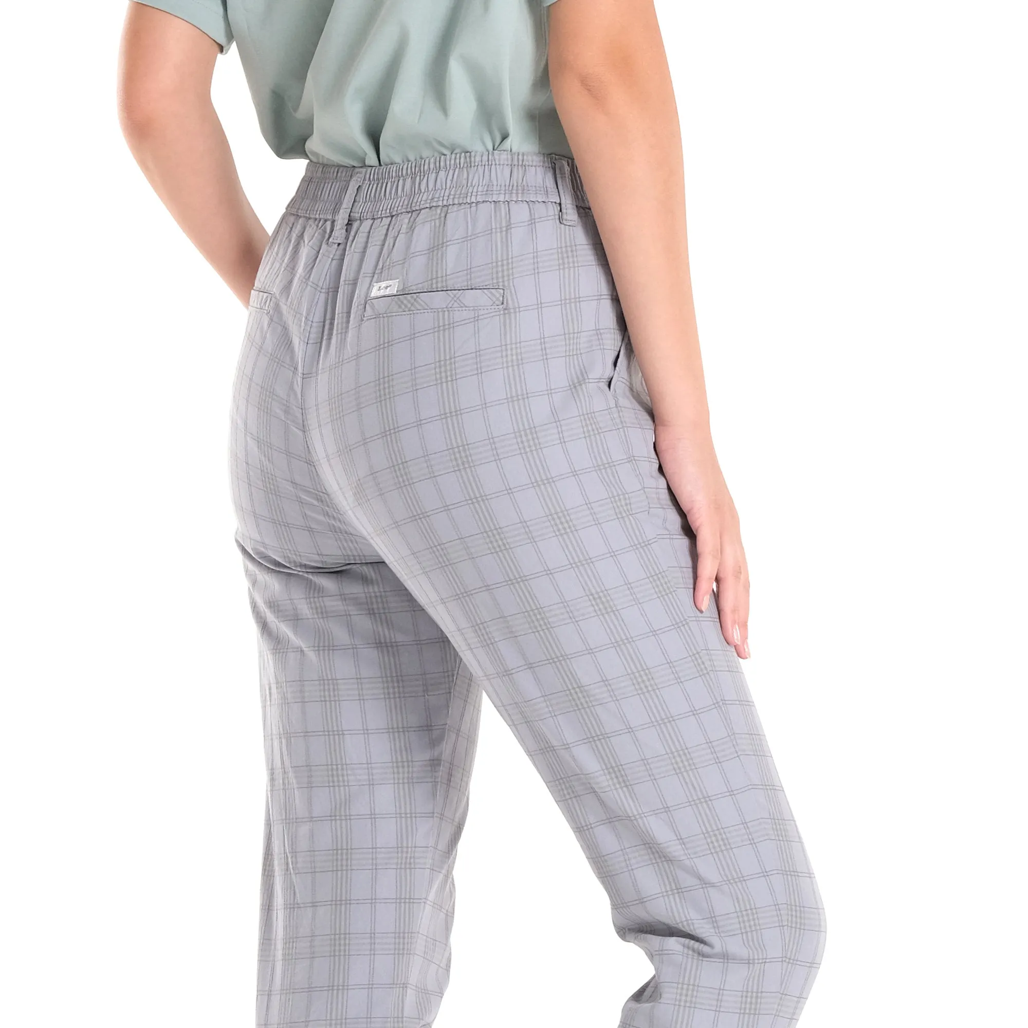 LEE WOMENS PLAID TROUSER