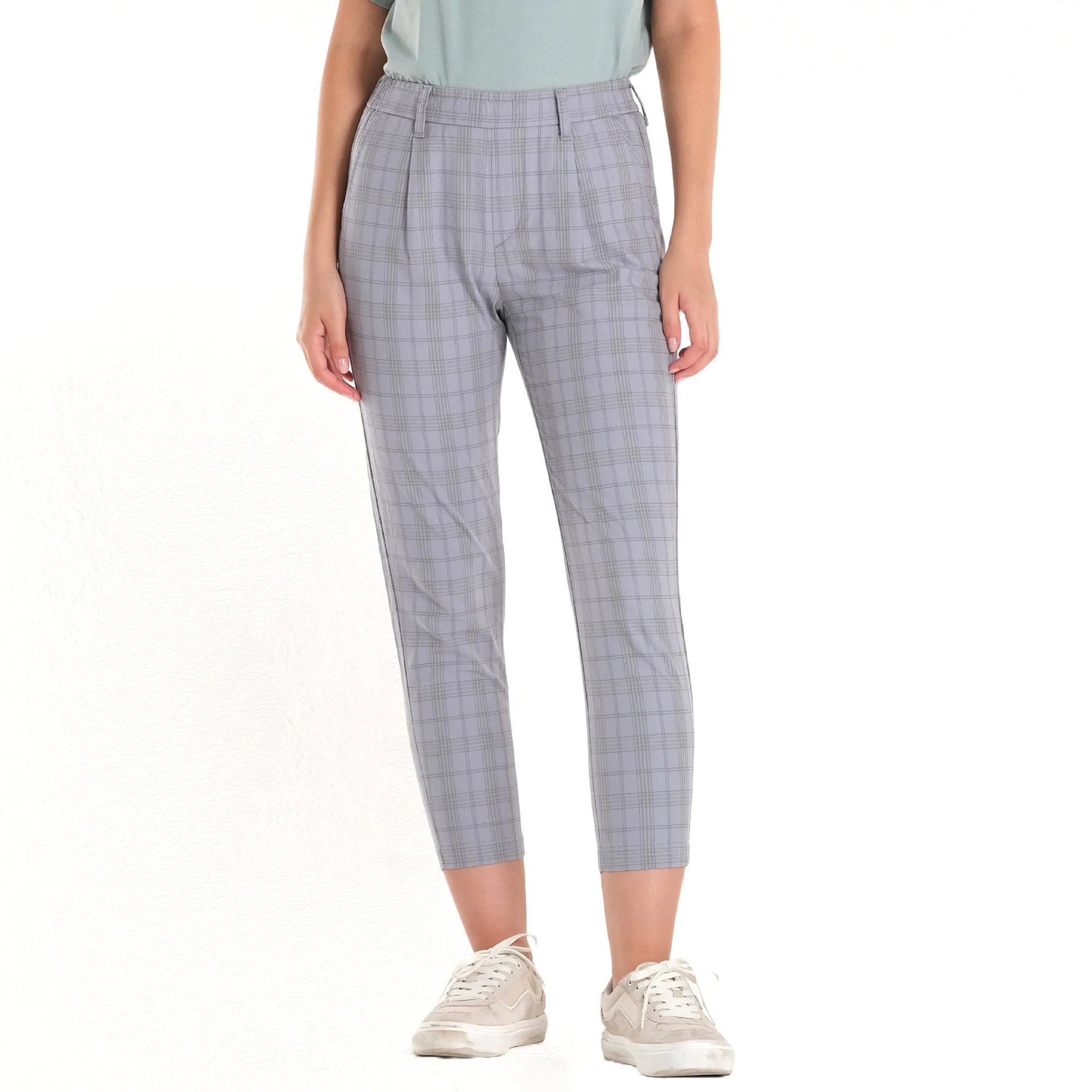 LEE WOMENS PLAID TROUSER