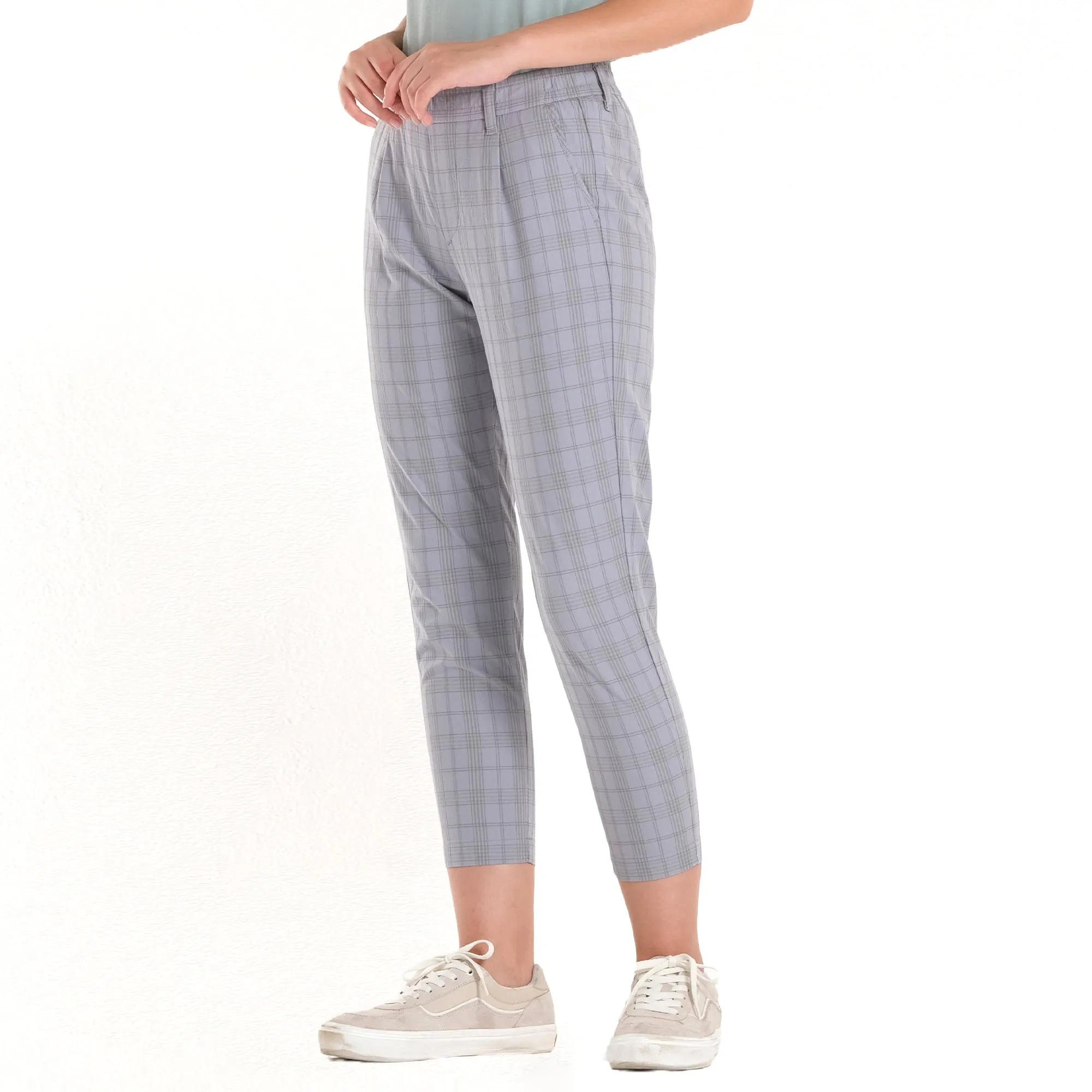 LEE WOMENS PLAID TROUSER