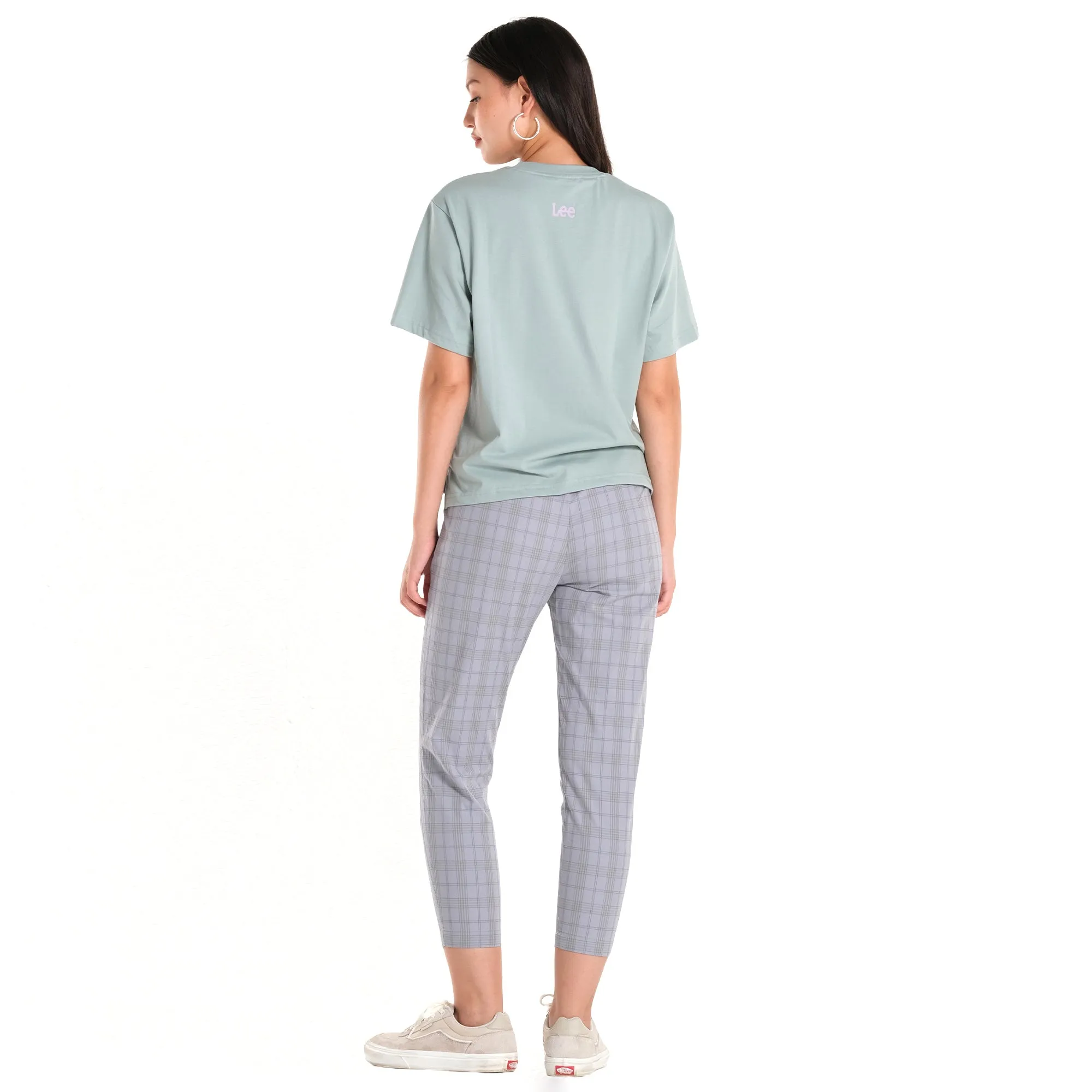 LEE WOMENS PLAID TROUSER