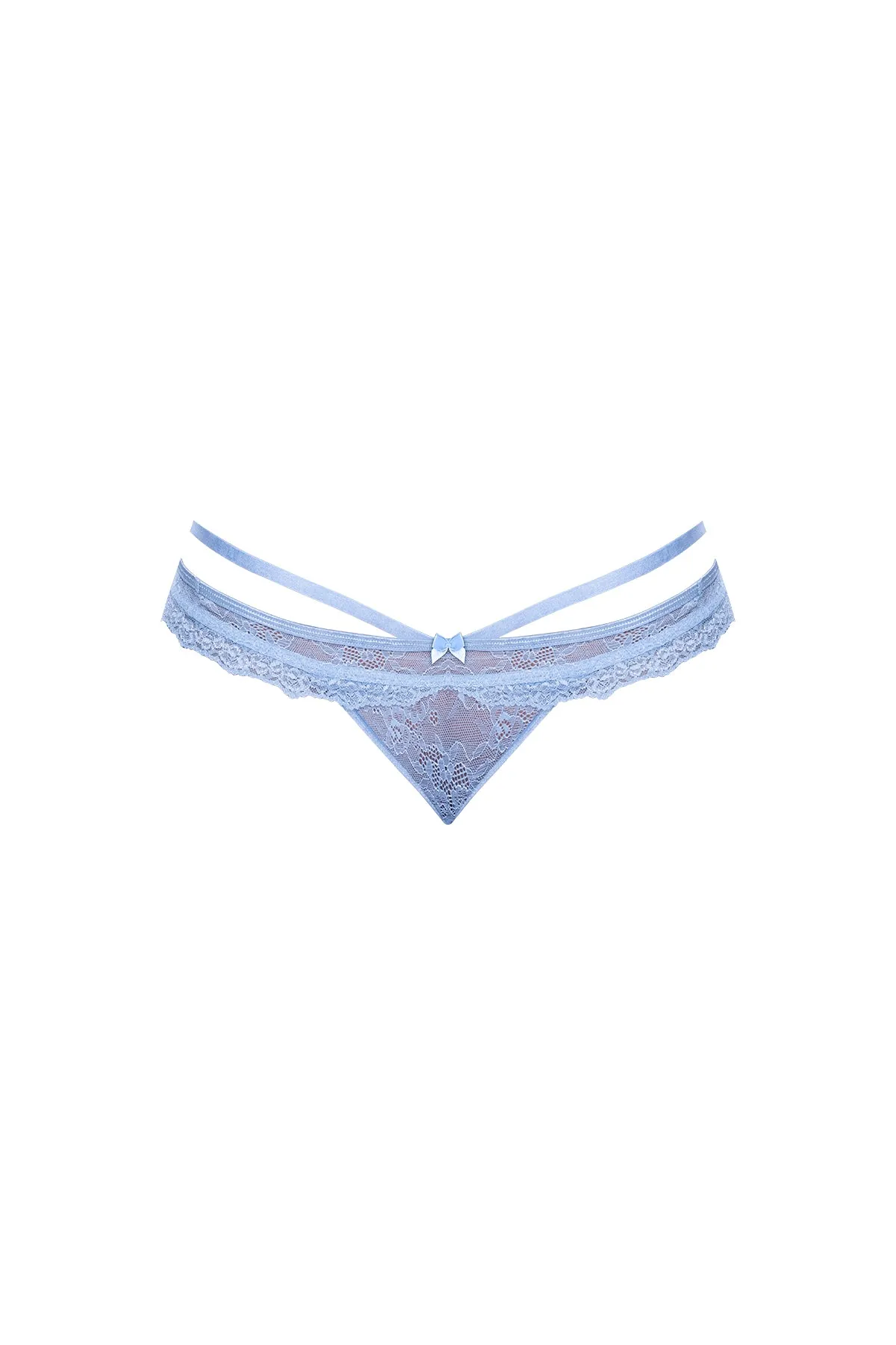 Magic Silk Ooh La Lace Peek-a-Boo Cheeky Panty Periwinkle