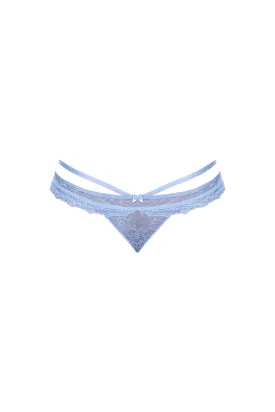 Magic Silk Ooh La Lace Peek-a-Boo Cheeky Panty Periwinkle