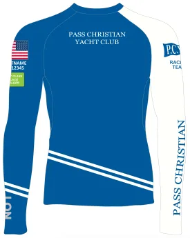 MEN TECH-TEE TOP LONG SLEEVE BLUE | PASS CHRISTIAN YACHT CLUB | PSNLZ'D