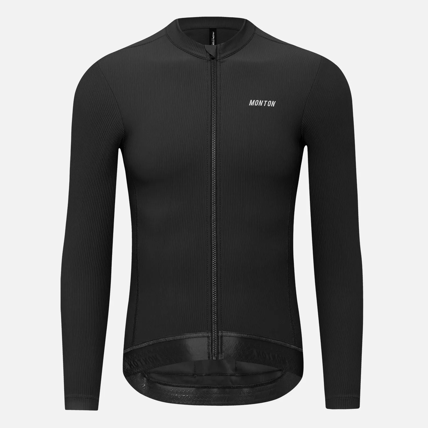 Men's Fleece LS Cycling Jersey Rinrui Black