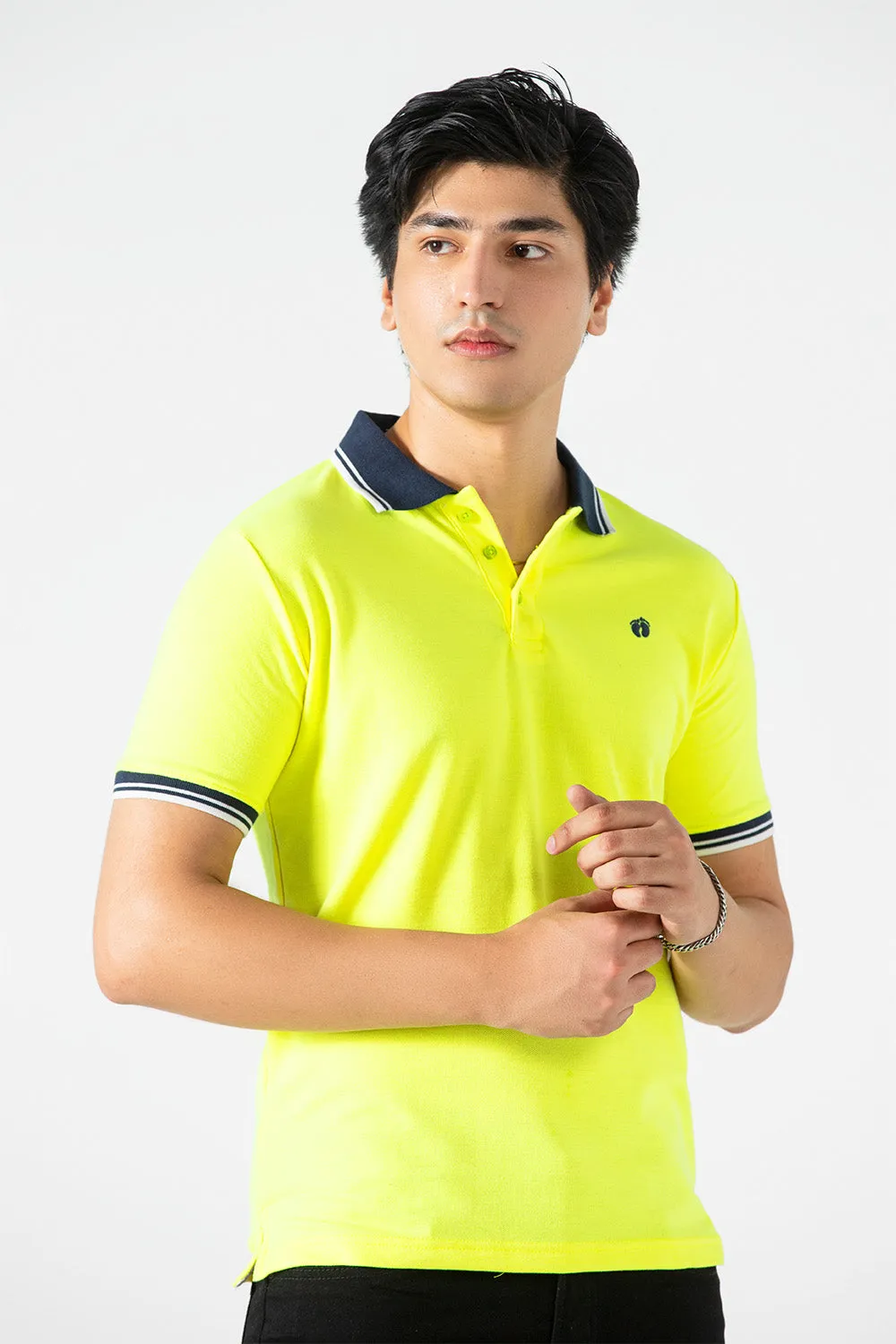 Mens Tipping Collar Polo