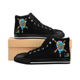 Multicolored Melted Popsicle Men's High-top Sneakers