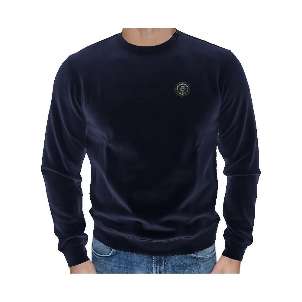 Plein Sport Blue Cotton Men's Sweater