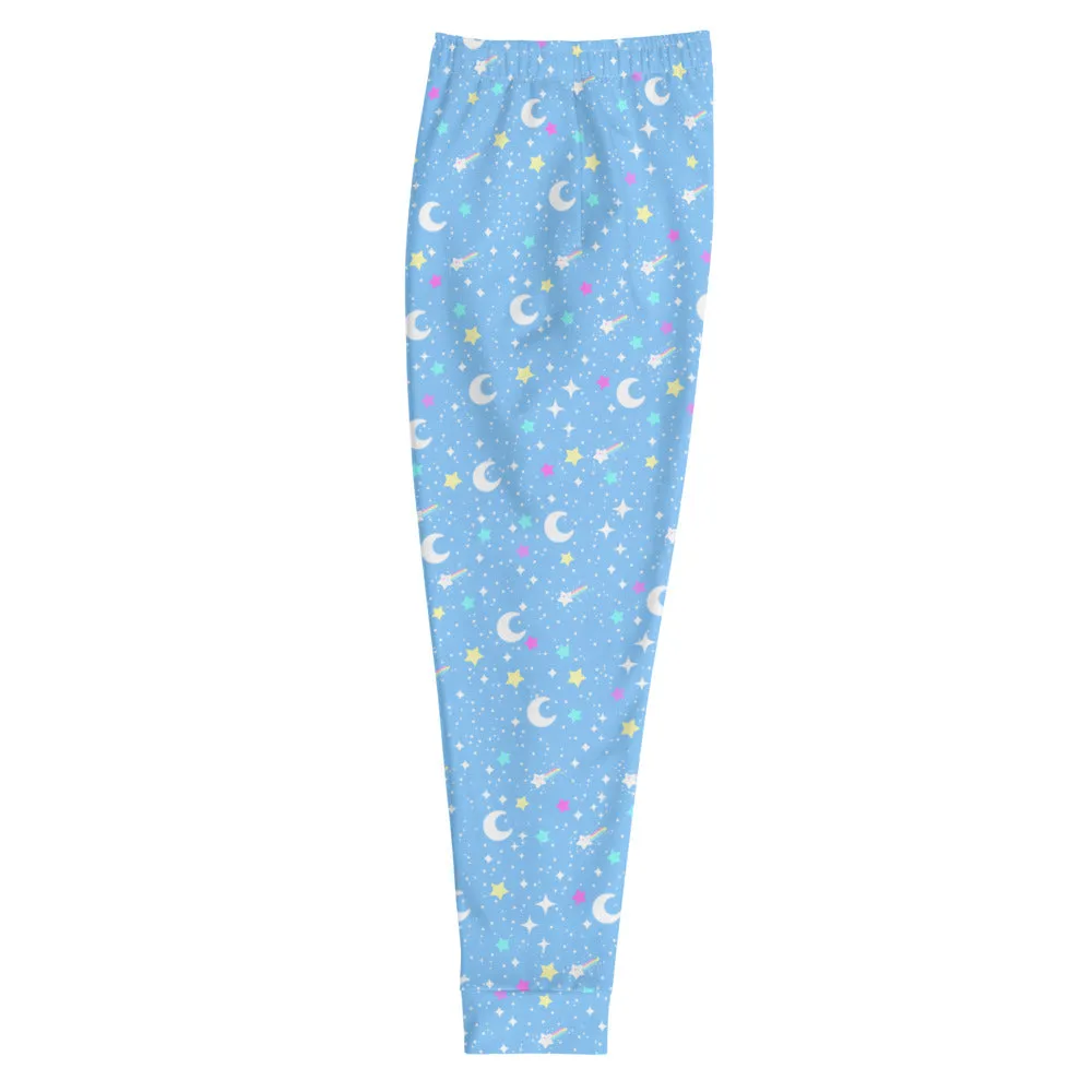 Starry Glitter Blue Men's Joggers