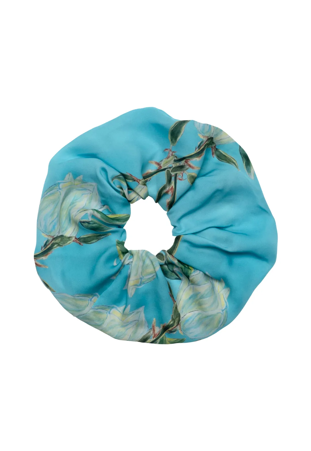 Susie Silk Scrunchie in Blooming Yucca