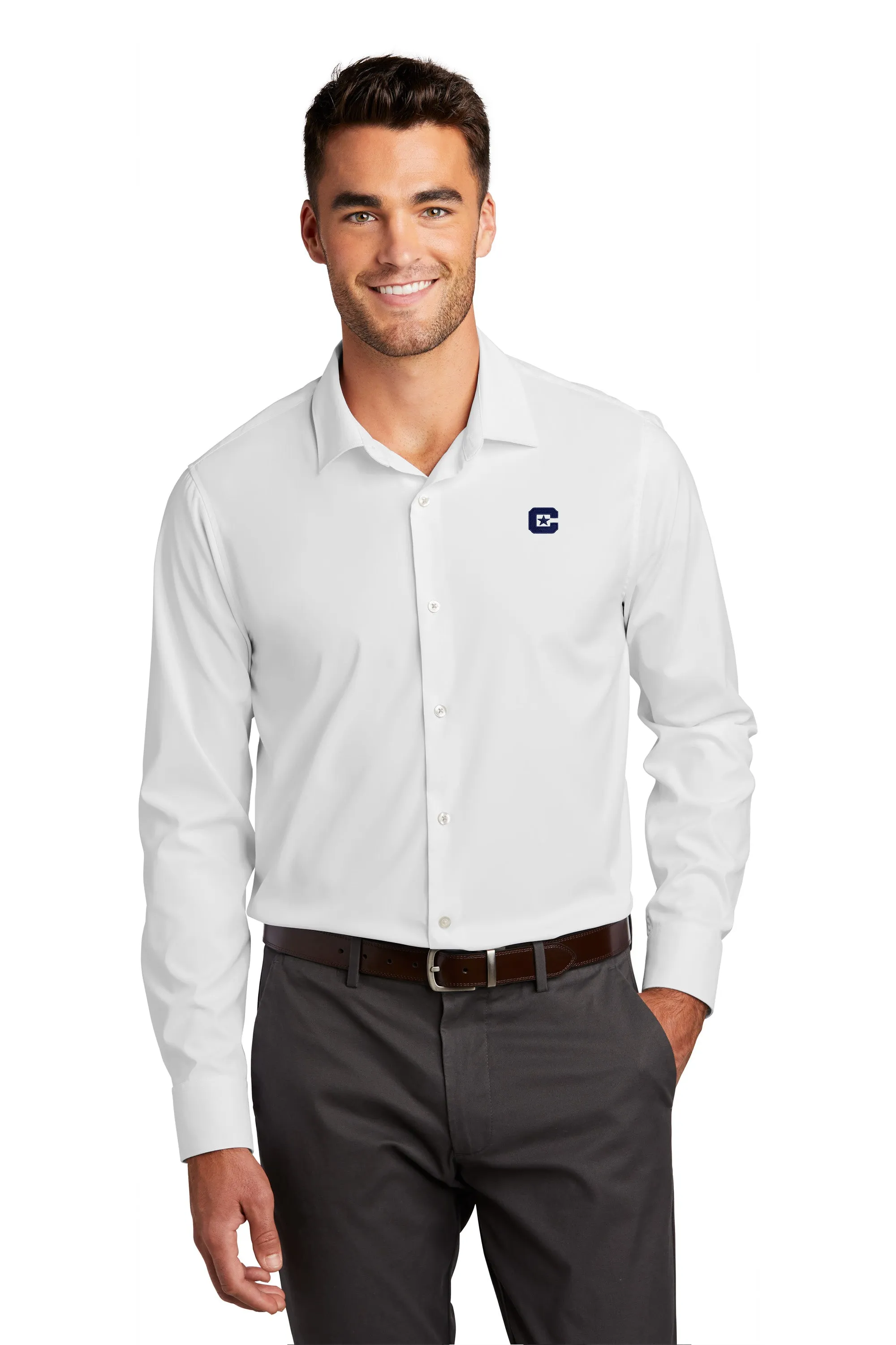 The Citadel C Long Sleeve Stretch Shirt