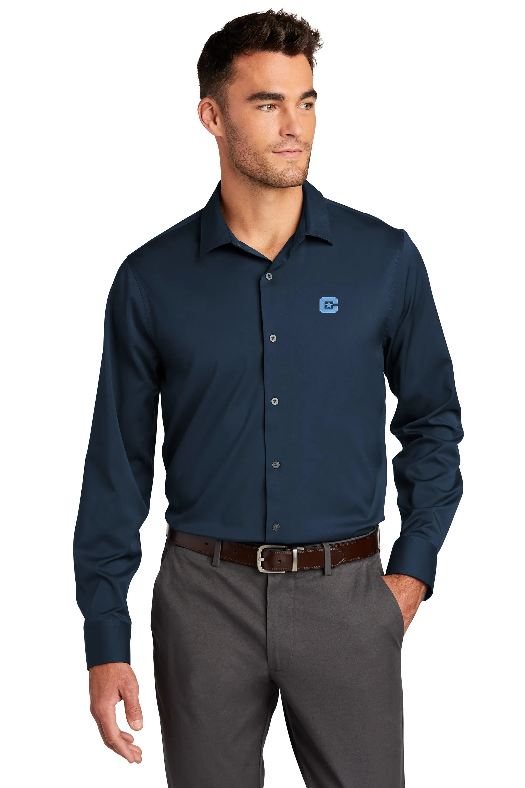 The Citadel C Long Sleeve Stretch Shirt