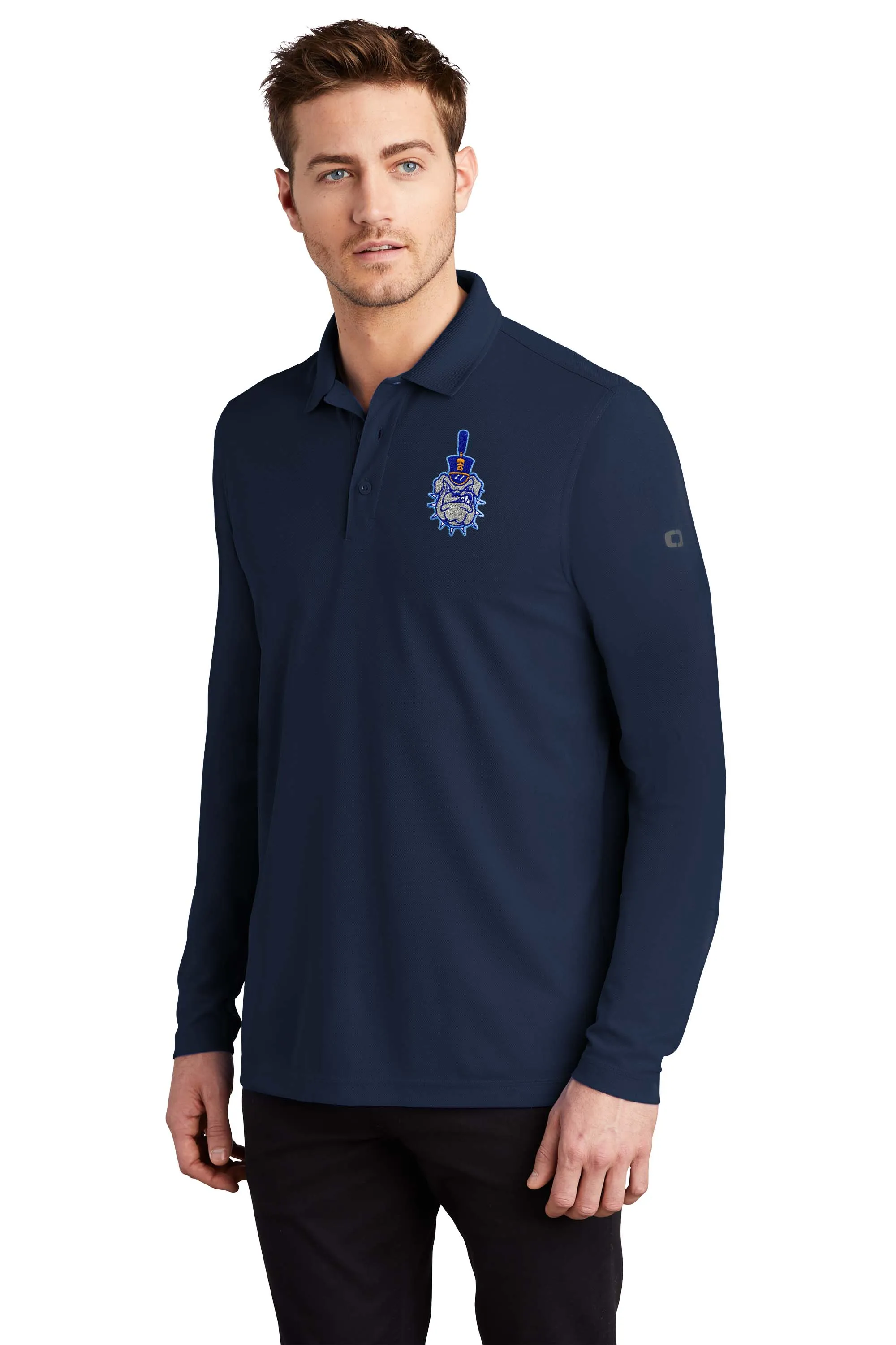 The Citadel, Spike, OGIO Men's Long Sleeve Embroidery Polo Shirt