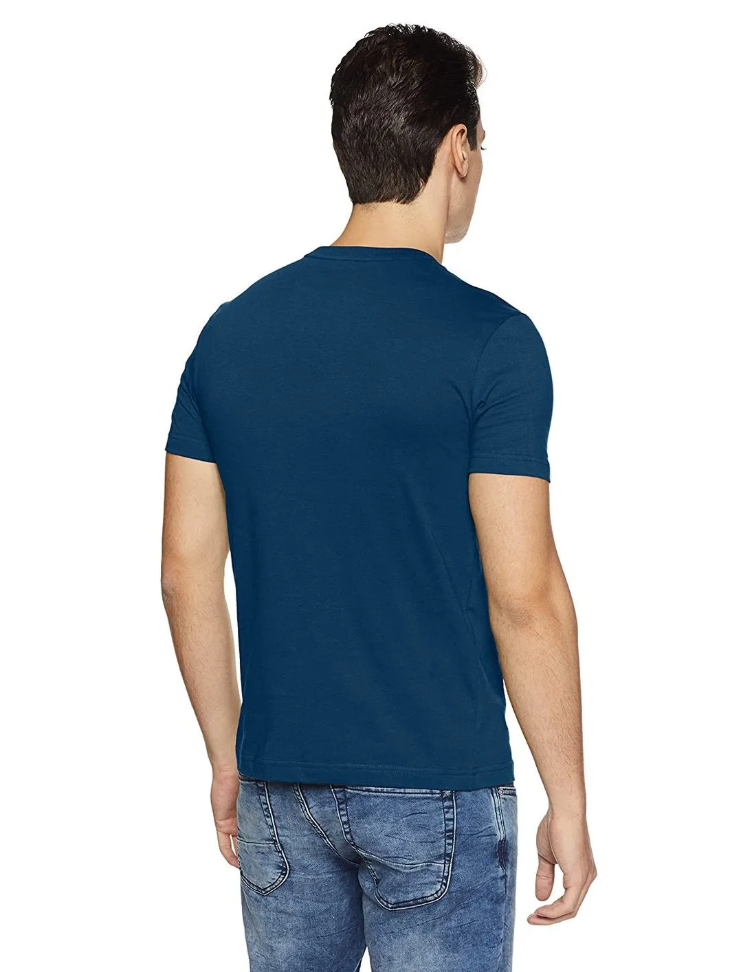 U.S. Polo Assn. Cotton Casual Blue T-shirt For Men