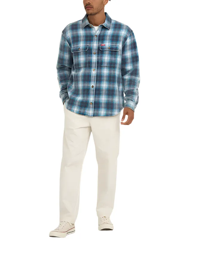 VACAY CHECK SHIRT / DEUS EX MACHINA / BLUE TIRQUOISE