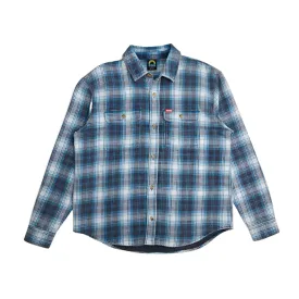 VACAY CHECK SHIRT / DEUS EX MACHINA / BLUE TIRQUOISE