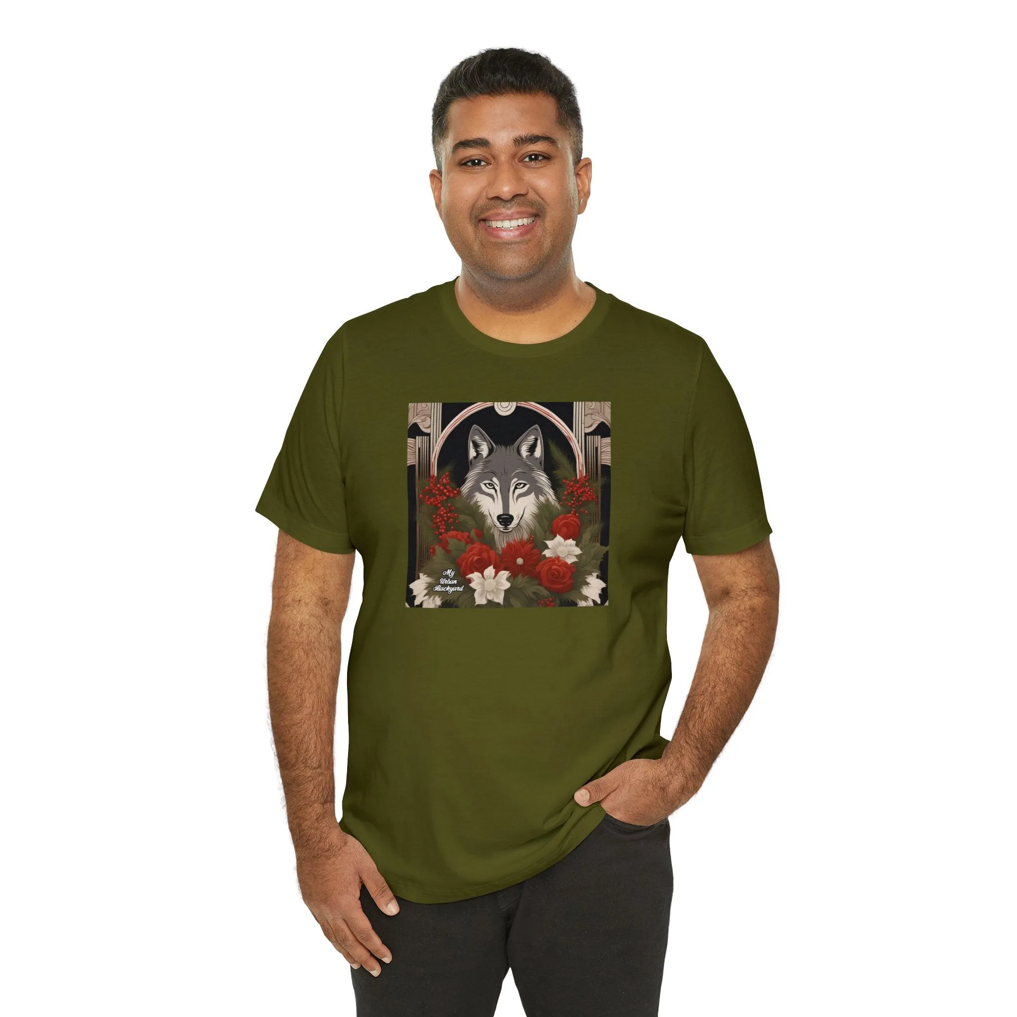 Winter Wolf, Soft 100% Jersey Cotton T-Shirt, Unisex, Short Sleeve, Retail Fit