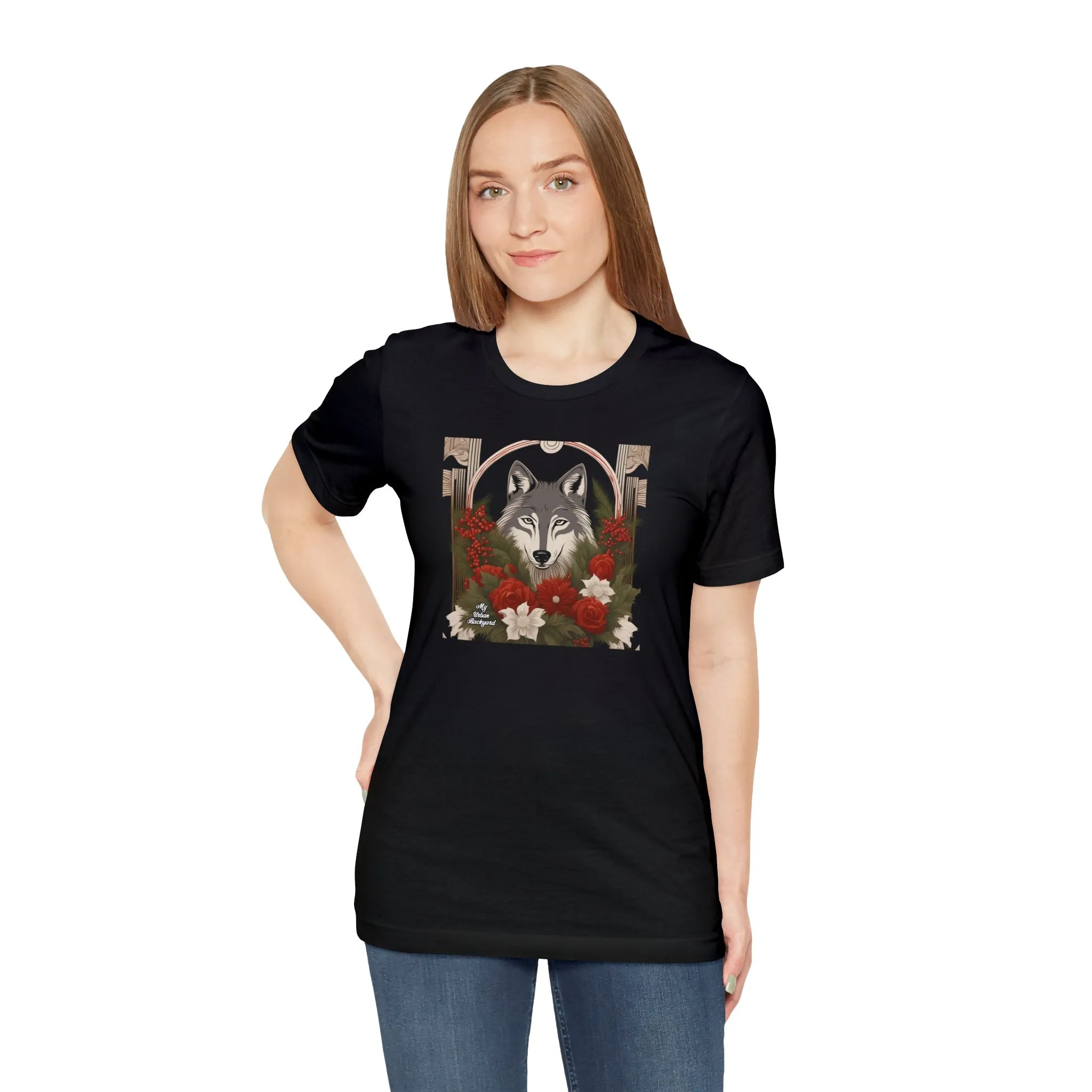 Winter Wolf, Soft 100% Jersey Cotton T-Shirt, Unisex, Short Sleeve, Retail Fit