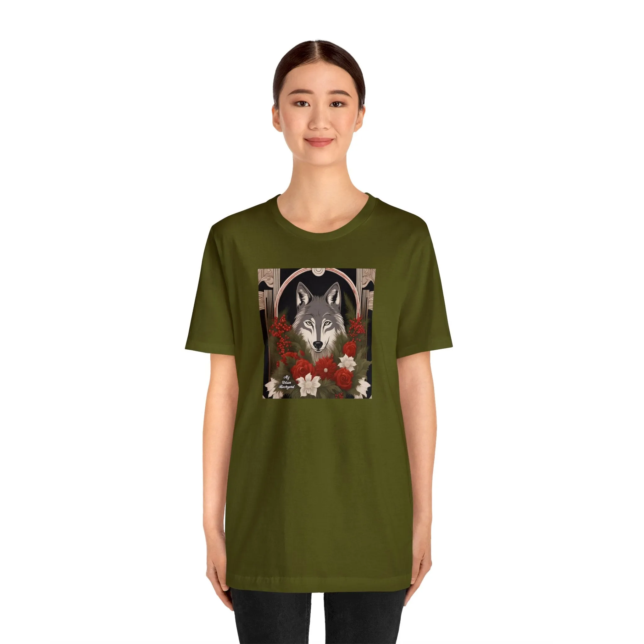 Winter Wolf, Soft 100% Jersey Cotton T-Shirt, Unisex, Short Sleeve, Retail Fit