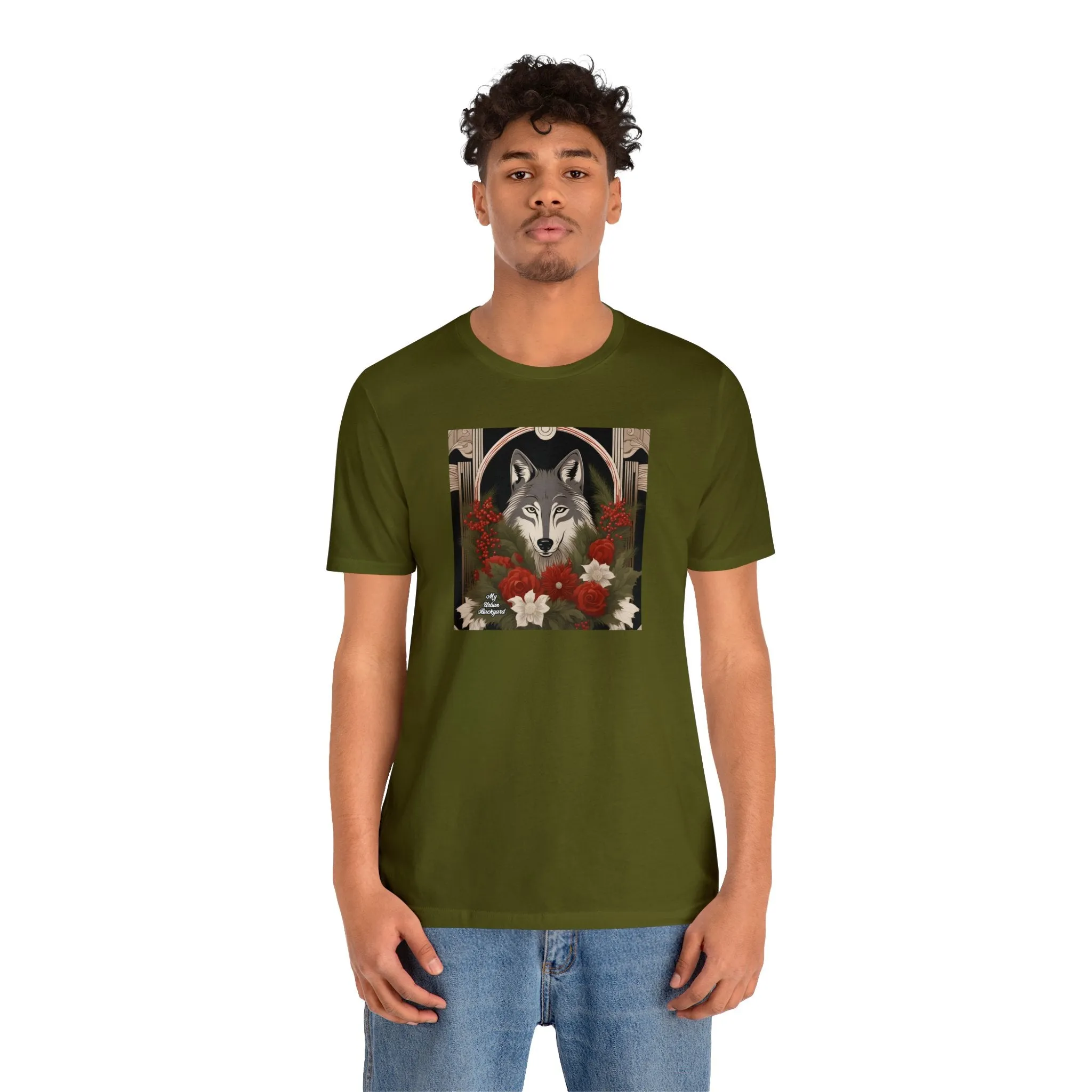 Winter Wolf, Soft 100% Jersey Cotton T-Shirt, Unisex, Short Sleeve, Retail Fit