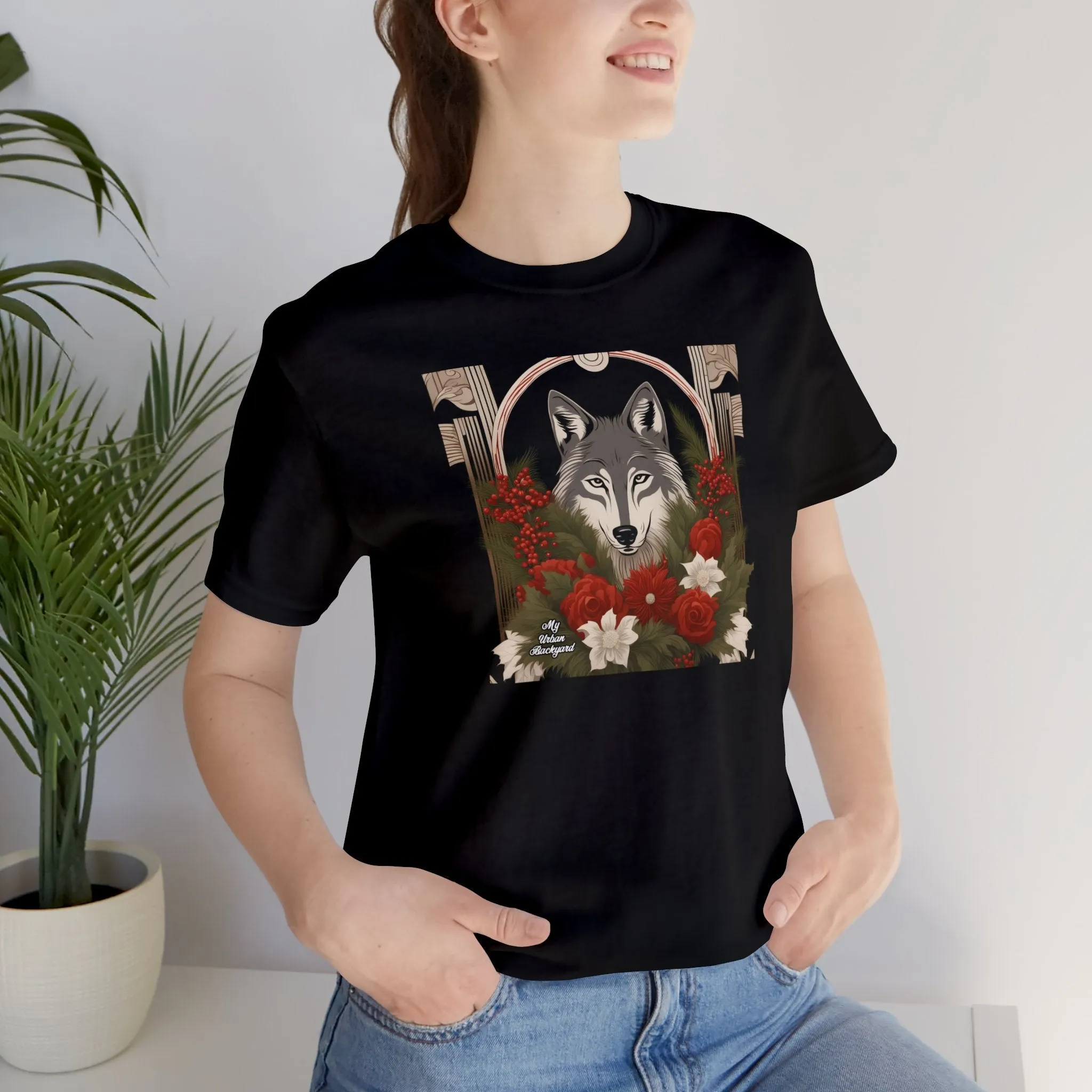 Winter Wolf, Soft 100% Jersey Cotton T-Shirt, Unisex, Short Sleeve, Retail Fit