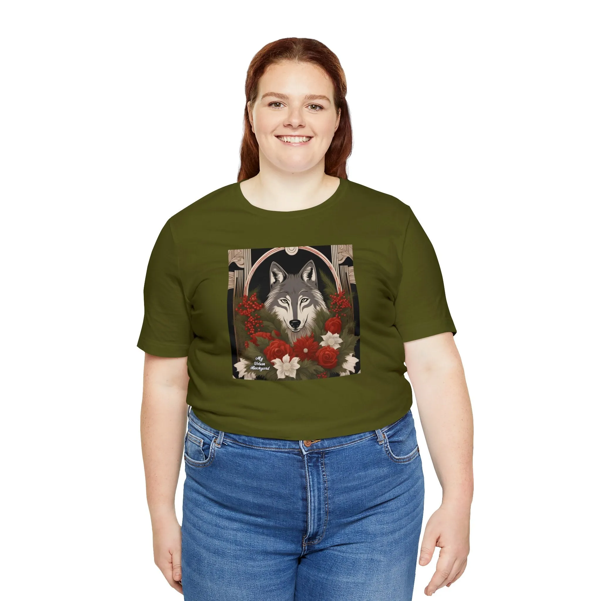 Winter Wolf, Soft 100% Jersey Cotton T-Shirt, Unisex, Short Sleeve, Retail Fit