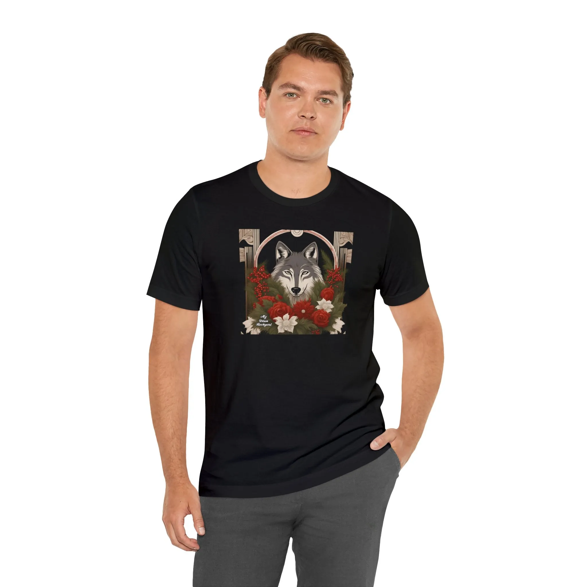 Winter Wolf, Soft 100% Jersey Cotton T-Shirt, Unisex, Short Sleeve, Retail Fit