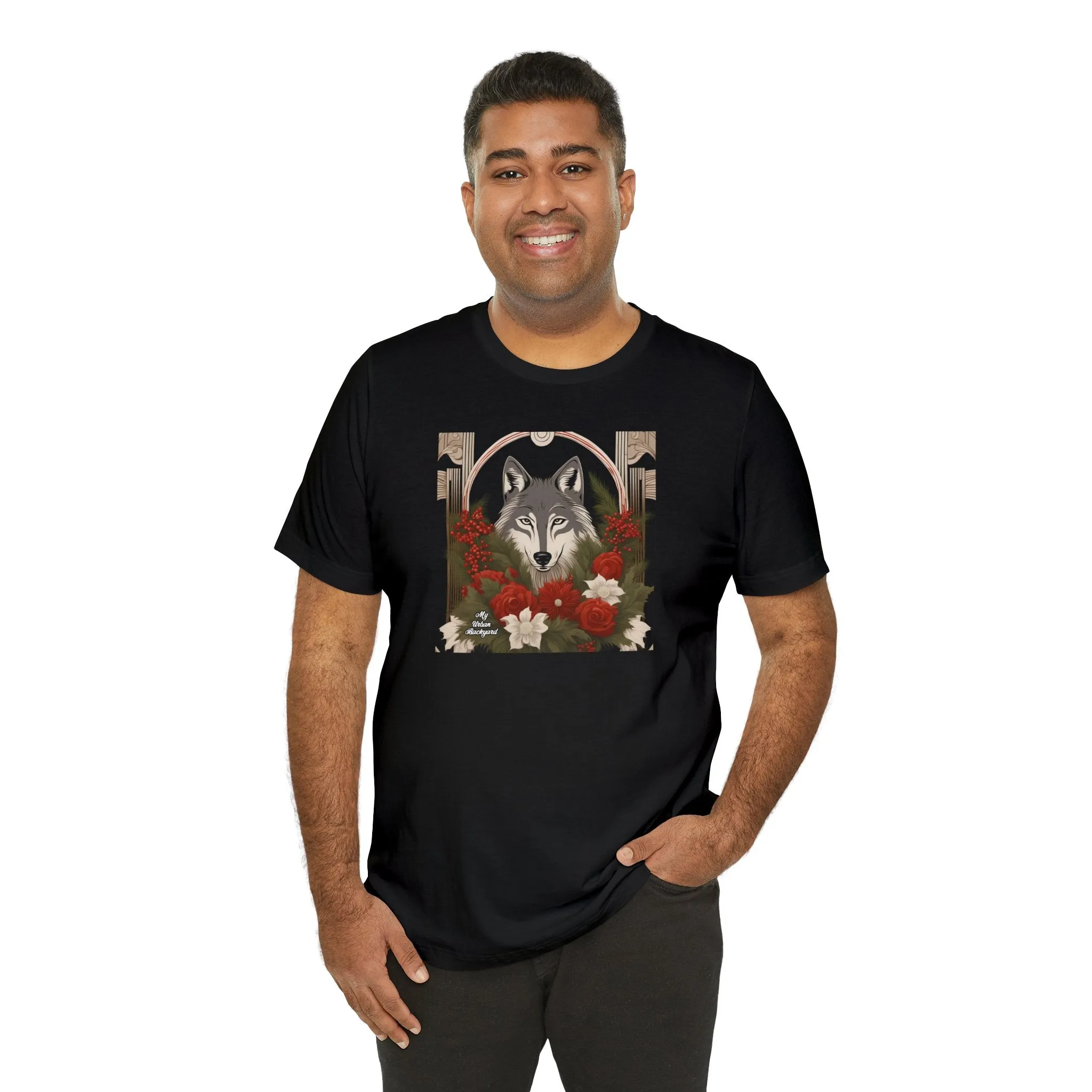 Winter Wolf, Soft 100% Jersey Cotton T-Shirt, Unisex, Short Sleeve, Retail Fit