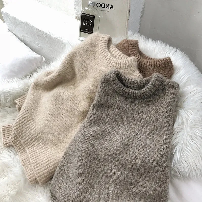 Women's Sweaters Thick Oversize Sweater Women Jumper Autumn Winter Cashmere Wool Warm Clothes Pull Femme Hiver Knitted Pullover 230223