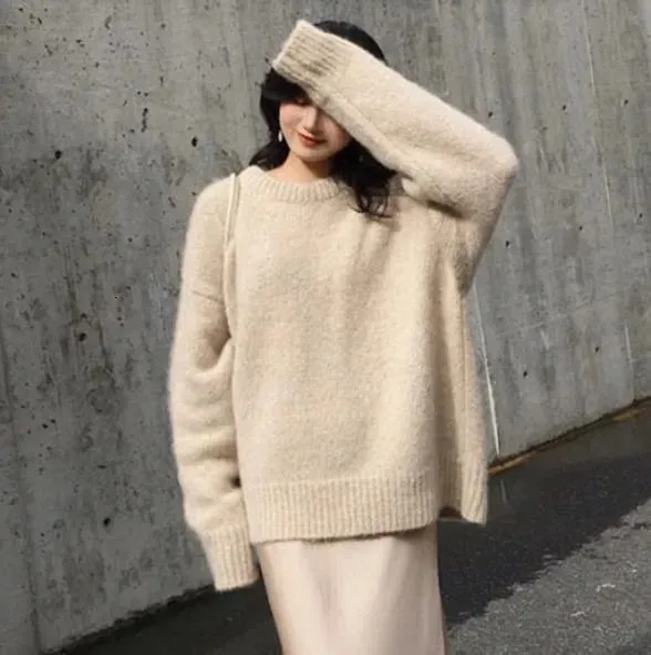 Women's Sweaters Thick Oversize Sweater Women Jumper Autumn Winter Cashmere Wool Warm Clothes Pull Femme Hiver Knitted Pullover 230223