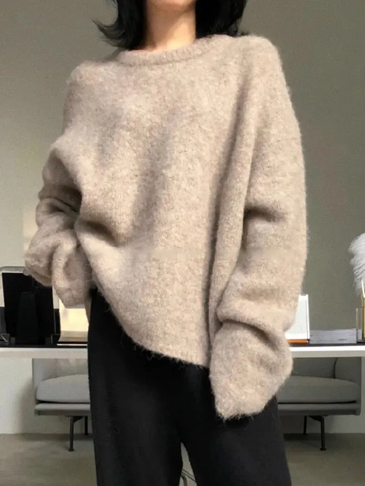 Women's Sweaters Thick Oversize Sweater Women Jumper Autumn Winter Cashmere Wool Warm Clothes Pull Femme Hiver Knitted Pullover 230223