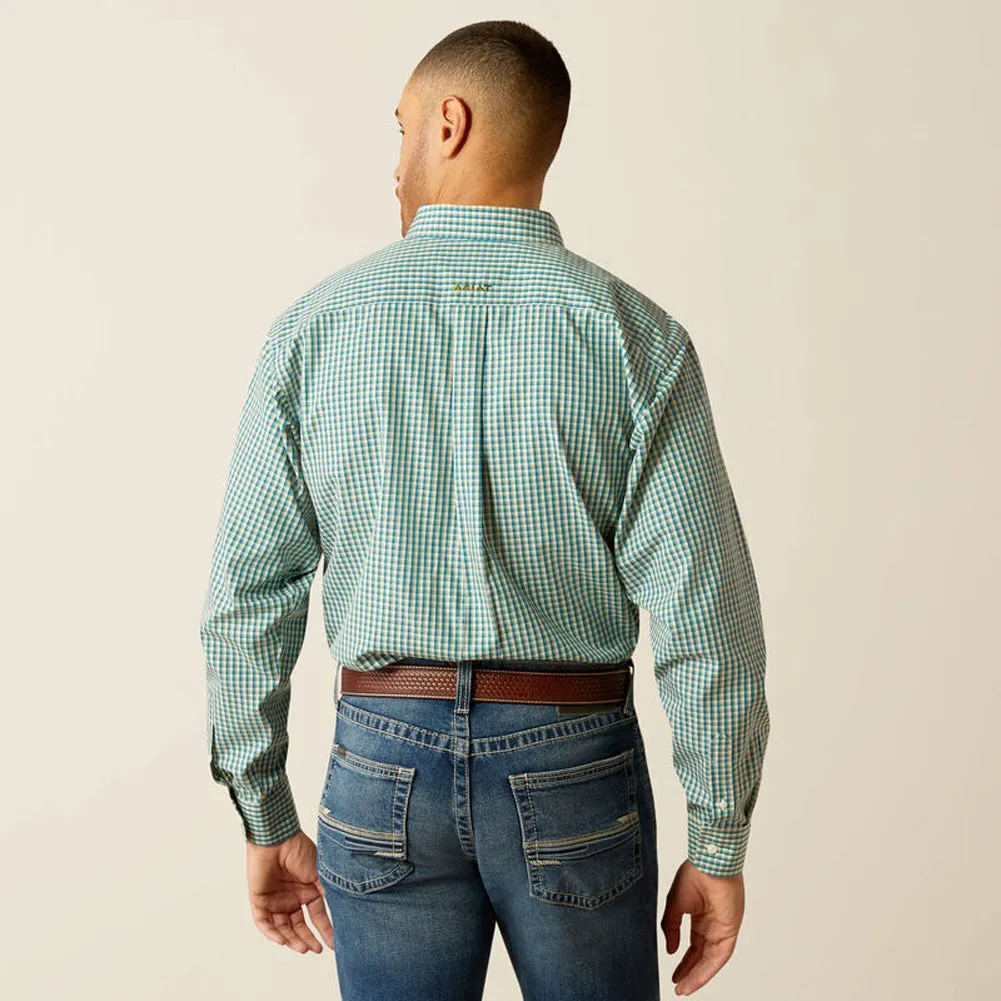 Wrinkle Free Gus LS Teal by Ariat